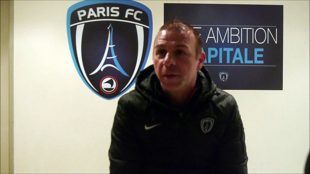 Réaction de Christophe Taine après le match Paris FC - Fréjus St Raphaël (1-3)