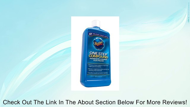 Meguiar's M6732 Marine/RV One Step Compound - 32 oz. Review