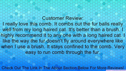 Safari Cat Shedding Comb, Wood Handle Review