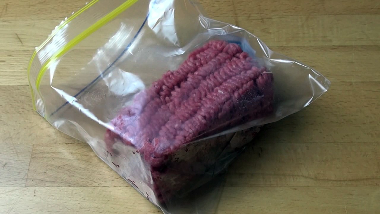 Put Ground Beef In A Freezer Bag - Solve A Problem Everyone Faces