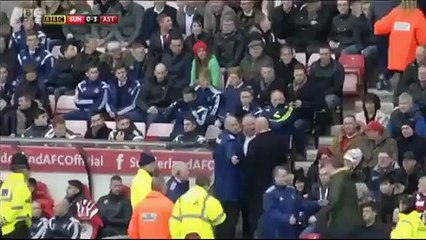 Angry Sunderland supporters let out their frustration at the Sunderland Bench & Gus Poyet