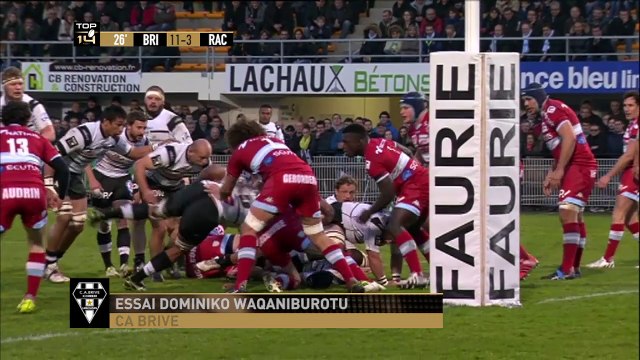 TOP14 - Résumé Brive-Racing metro92: 36-12 - J20 - Saison 2014/2015