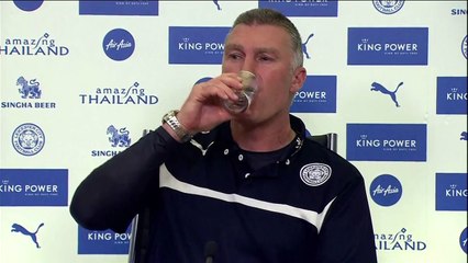 Nigel Pearson swears at a journalist during his post-match press conference