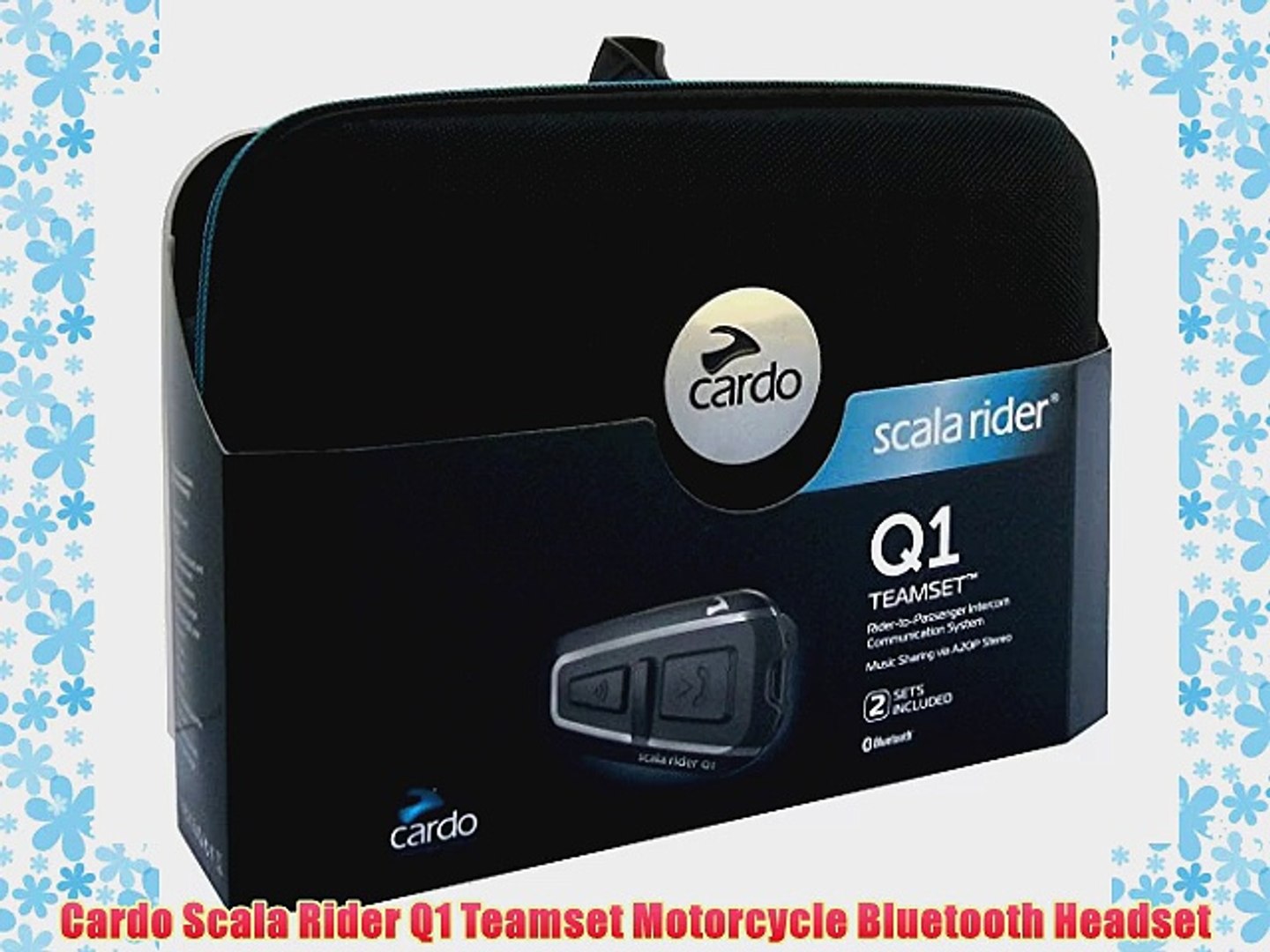 Cardo Scala Rider Q1 Teamset Motorcycle Bluetooth Headset - video  Dailymotion