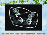 RENAULT CLIO MK3 7/2001- PROJECTOR BLACK HALO HEADLIGHTS