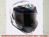 AGV HORIZON ABSOLUTE MOTORCYCLE HELMET WHITE / BLUE LARGE