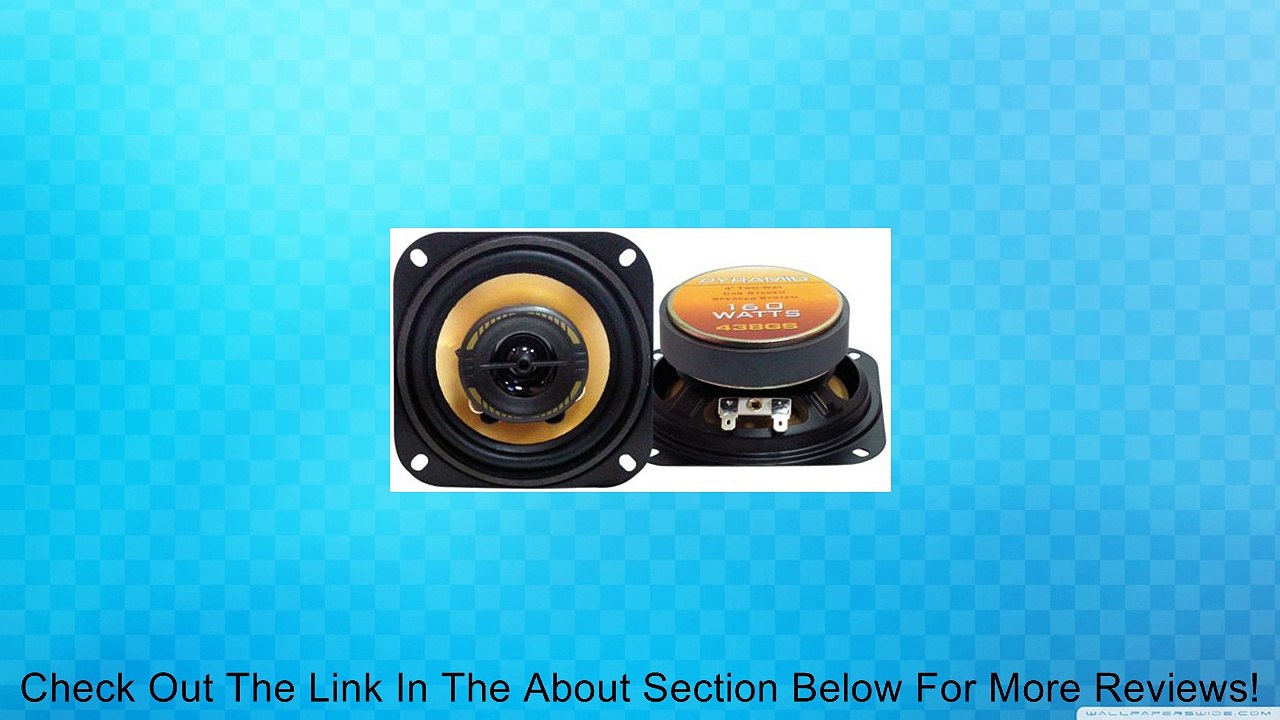 Pyramid 438GS 4-Inch 160-Watts 2-Way Speakers (Pair) Review
