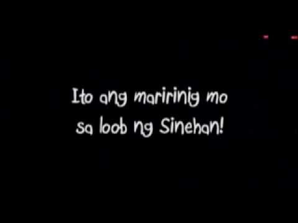 CINCO (ito ang maririnig mo sa loob ng sinehan!)