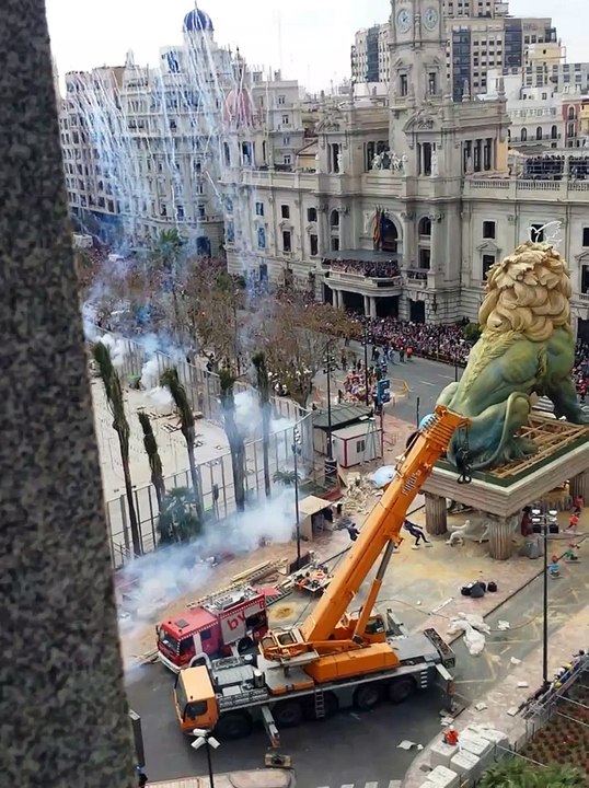 Mascleta en Valencia (España) 15.03.2015