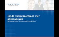58. Einde nulurencontract; vier alternatieven
