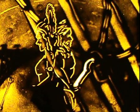 Jaw dropping piece of sand art capturing the eternal battle of Good Vs Evil