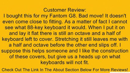 Gator Cases Stretchy Cover Fits 88-Note Keyboard - GKC-1648 Review