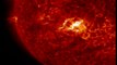 Largest Solar flare erupting from the surface of the Sun