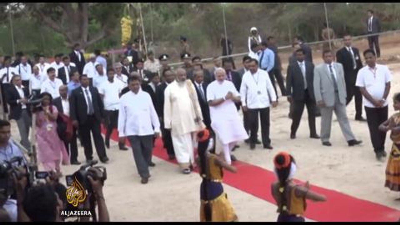 India's Modi visits Sri Lanka's Tamil Jaffna province