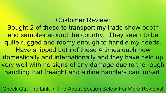 SKB ATA XL Stand Case (49-1/2 x 20-1/4 x 13-1/2) with Wheels and Straps, TSA Latches, Over-Molded Handle Review