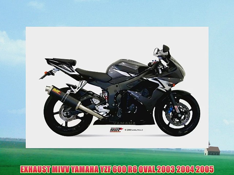 EXHAUST MIVV YAMAHA YZF 600 R6 OVAL 2003 2004 2005