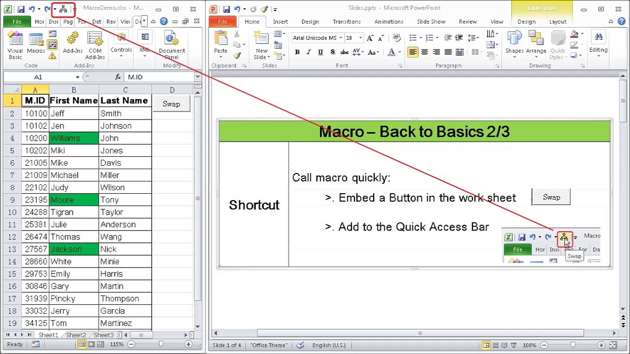 Excel Macro Back to Basics 2/3