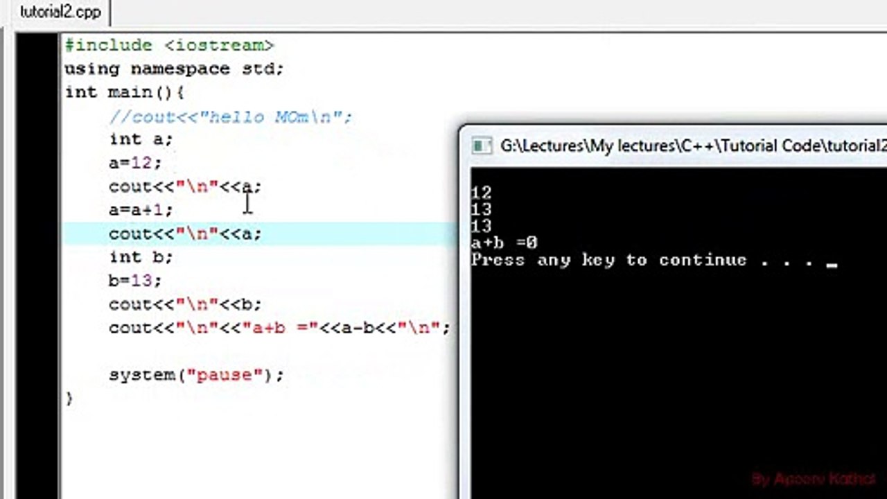 C++ Tutorials in urdu Lesson 4 bookskeeper.net