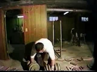 Dwo dumbbell deadlift 2x 91 kg