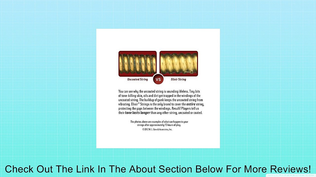 Elixir Strings Electric Guitar Strings, 6 String,  Light POLYWEB Coating Review