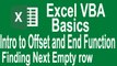 Excel VBA Basics! Finding next empty row with Offset and End functions (Tut#12|VBA Basics for Beginners)