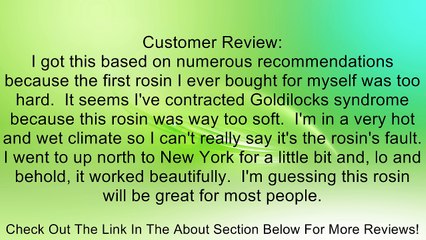 Pop's Upright Bass Rosin Review
