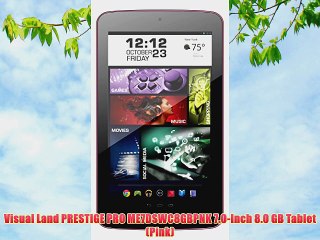 Visual Land PRESTIGE PRO ME7DSWC8GBPNK 7.0-Inch 8.0 GB Tablet (Pink)