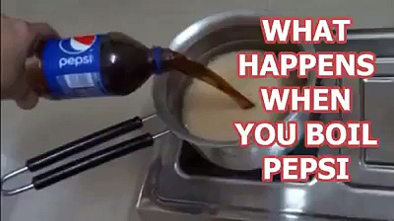 See what happens when you boil pepsi video Dailymotion