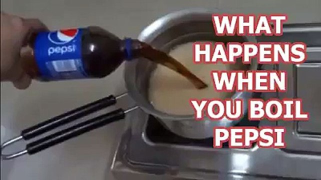 See what happens when you boil pepsi