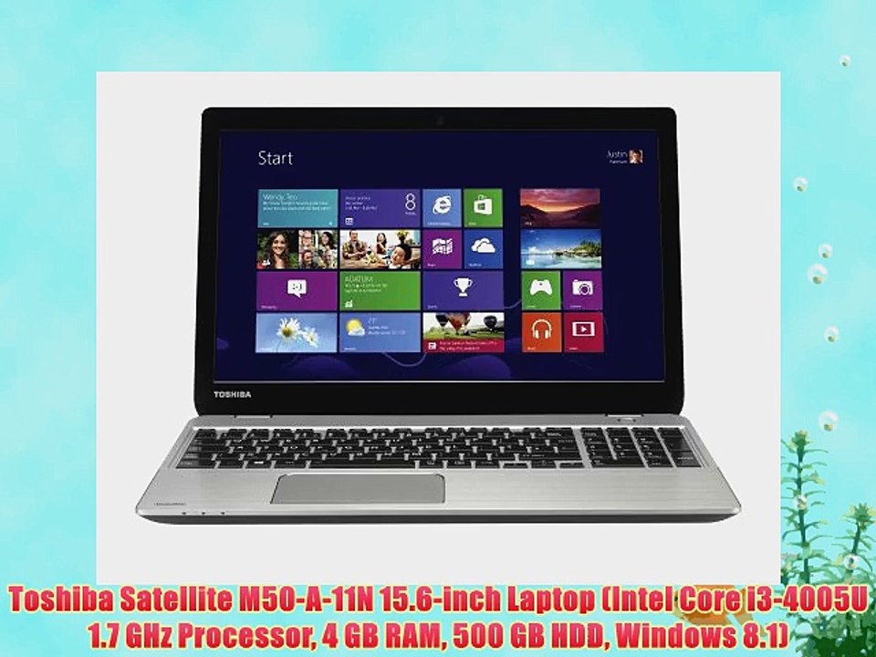 Toshiba Satellite M50-A-11N 15.6-inch Laptop (Intel Core i3-4005U 1.7 GHz Processor 4 GB RAM