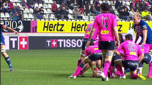 TOP14 - Paris - Grenoble: Essai Florian Faure (GRE) - J20 - Saison 2014/2015