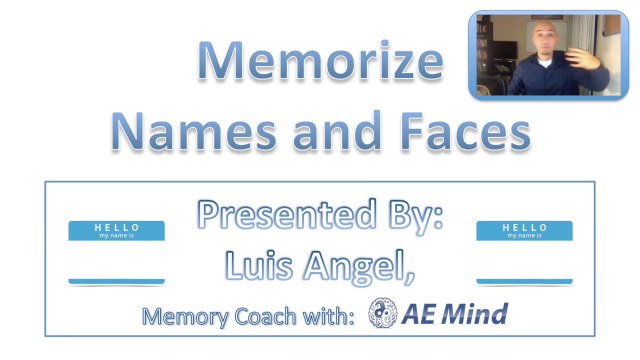 How to Remember Names and Faces Using Memorize Anything Technique - Memory Training