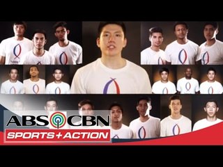 UAAP Season 76 Men's Basketball teams on Tulong Na. Tabang Na. Tayo Na.