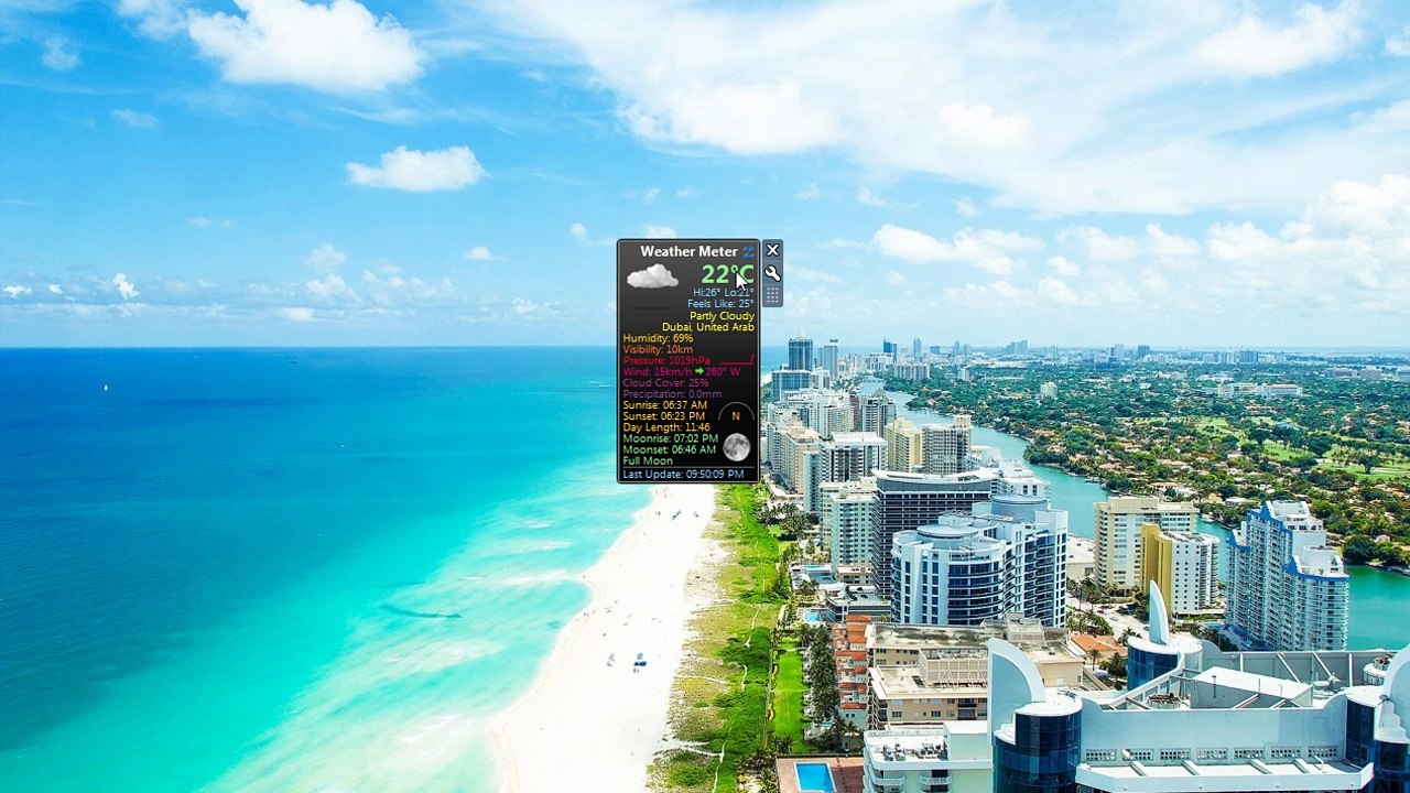 Weather Meter Gadget for Windows 7