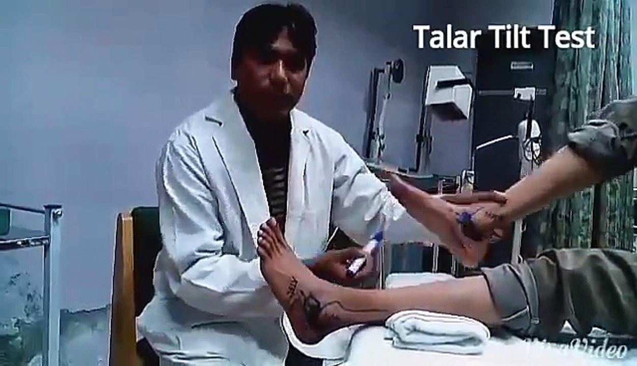 Talar Tilt Test For LCL and MCL around Ankle Joint By Dr. HASSAN ANJUM SHAHID PT