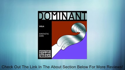 Dr Thomastik-Infeld141 Dominant Viola Strings, Complete Set, Medium Tension, 4/4 Size, 15, Perlon Core Review