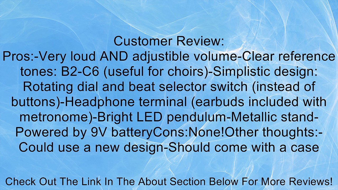 Matrix MR600 Deluxe Metronome Review