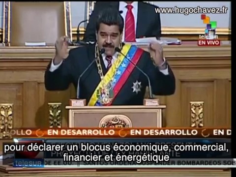 Maduro : "Le Venezuela fait face à une très grave menace".