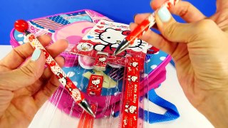 SURPRISE BACKPACK Peppa Pig Play Doh Eggs Mickey Minnie Mouse Frozen Hello Kitty Jake Neverland