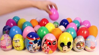 SURPRISE EGGS MICKEY MOUSE MINNIE MOUSE PEPPA PIG FROZEN ANGRY BIRDS PLAY DOH EGGS