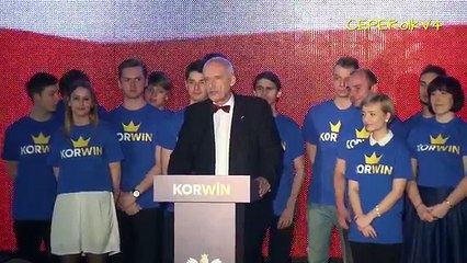 Janusz Korwin-Mikke na Konwencji wyborczej w Kłobucku (14.03.2015)