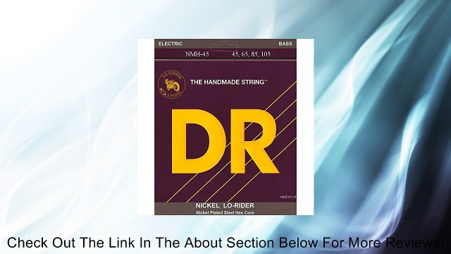 DR Strings Nickel Lo-Rider - Nickel Plated Hex Core Bass 45-105 Review
