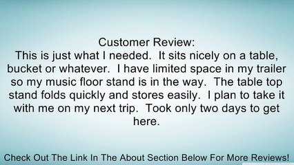Hamilton Tabletop Music Stand Review