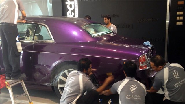 Transparency qatar RollsRoyce Phantom coupe paint protection film