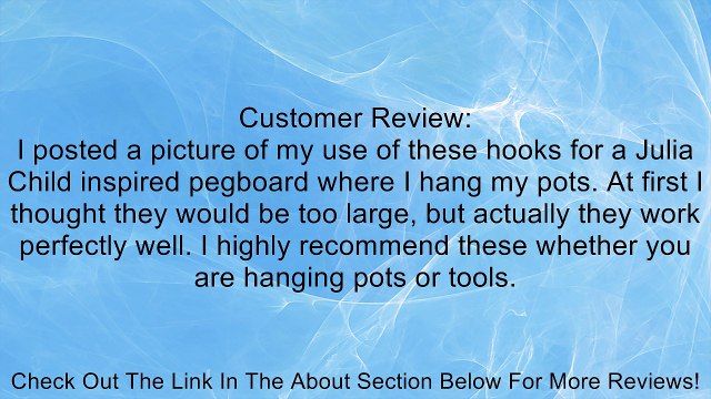 Stanley Hardware 81-9630 Curved Pegboard Hooks 1-1/2 Review