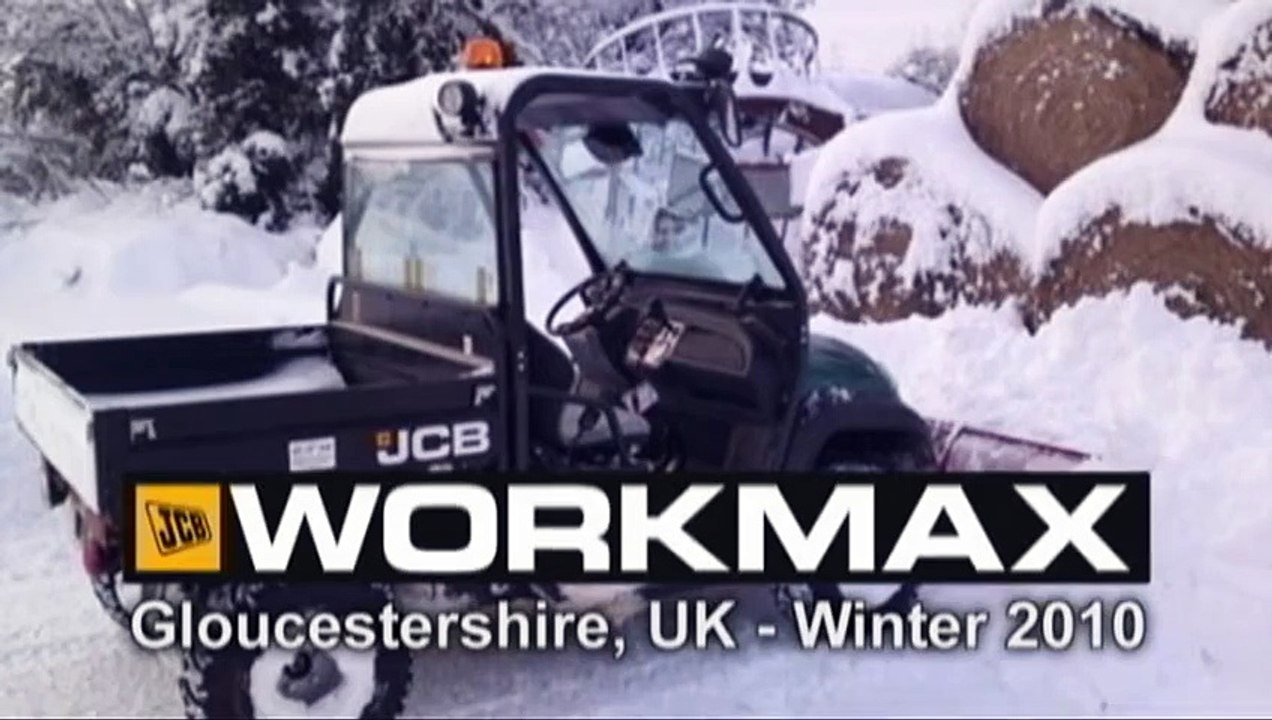 Snow plough - JCB Workmax utility vehicle