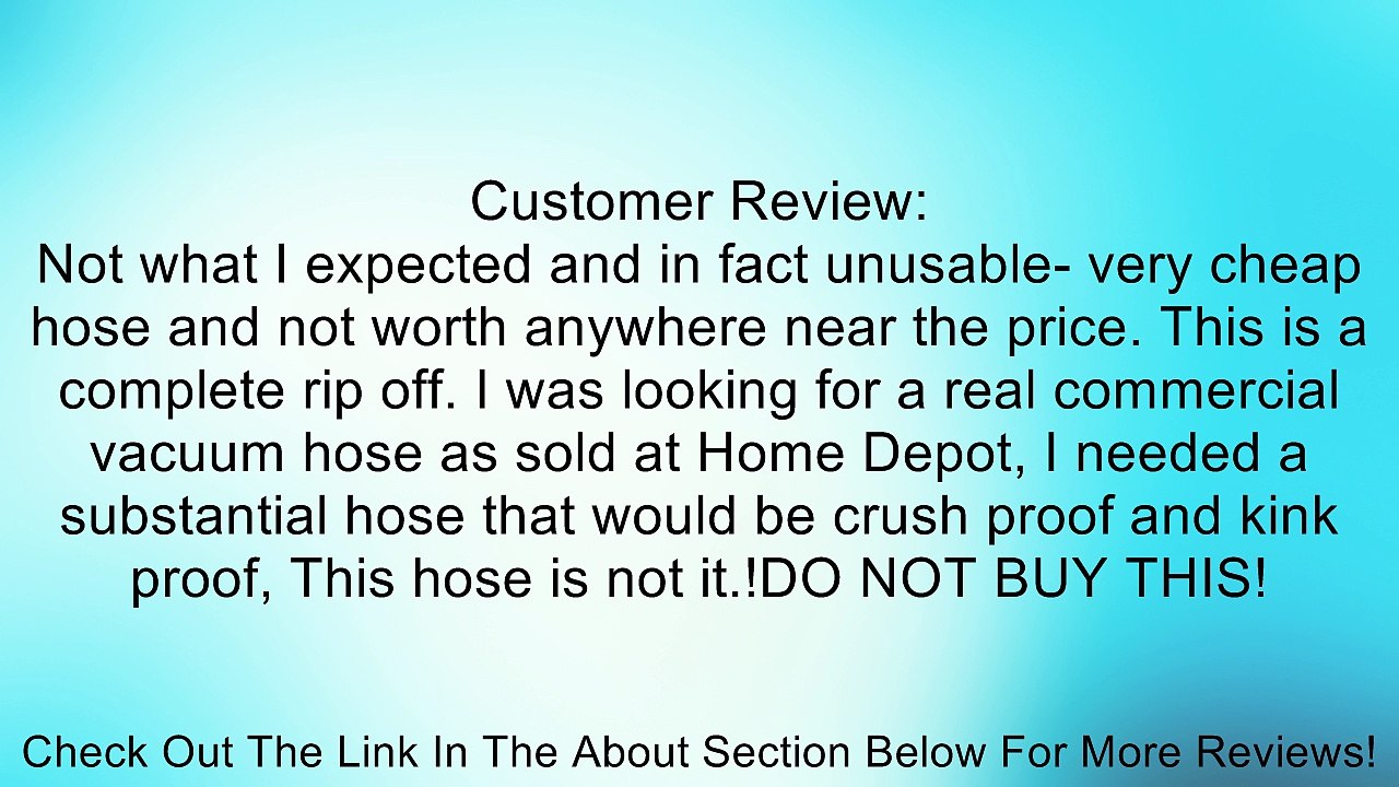 Shop-Vac 9032400 18 ft. x 1-1/4 in. Hose Review