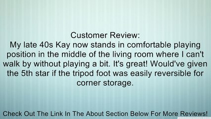 Hamilton Double Bass Stand, Chrome Finish Review