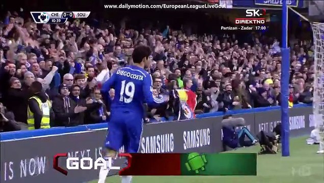 Diego Costa 1_0 _ Chelsea - Southampton 15.03.2015 HD