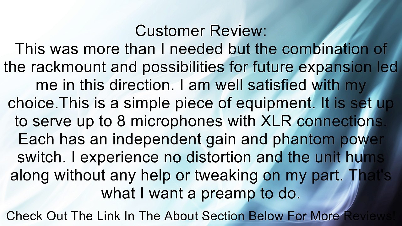 Nady PRA-8 Mic Preamp Review